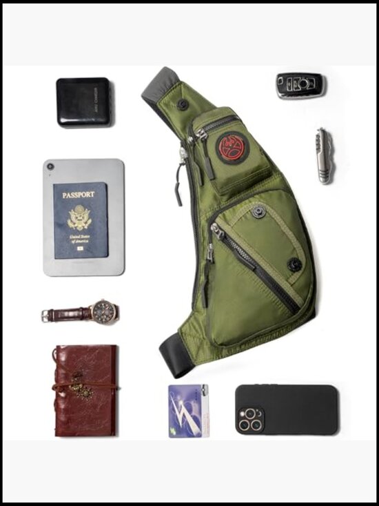 Sling Bag Chest Shoulder Backpack Crossbody Casual Daypack for Travel Hiking main image 6